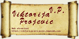Viktorija Projević vizit kartica